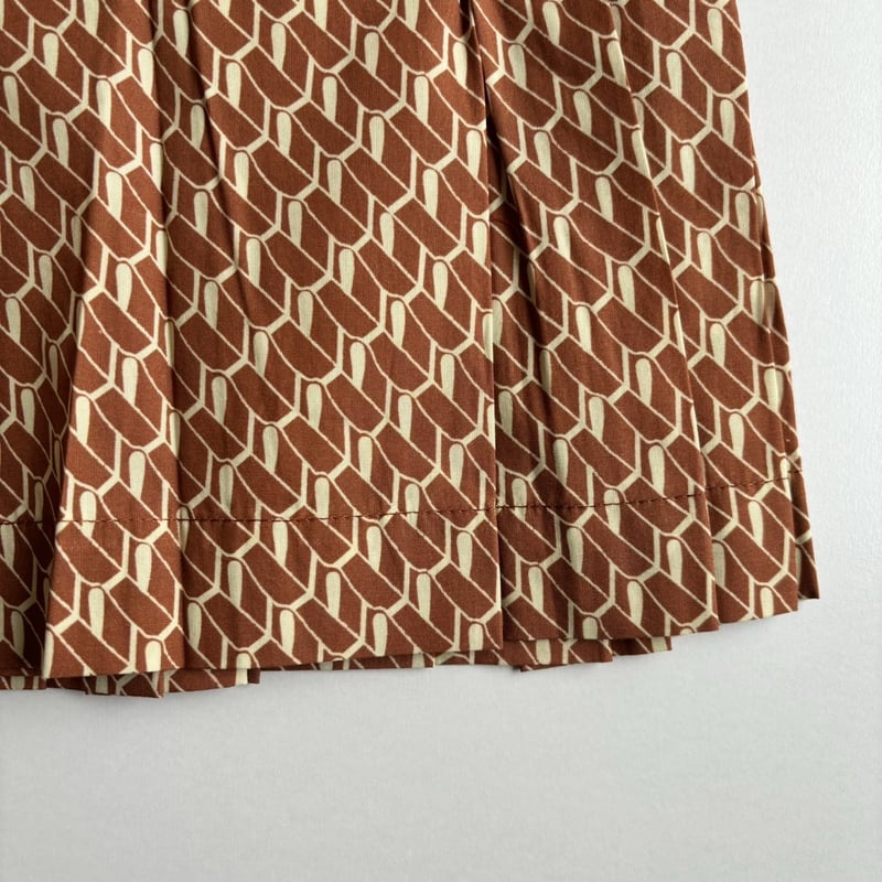 CARAMEL HEDERA SKIRT - APRICOT GEO PRINT | Baby CARAMEL HEDERA SKIRT - APRICOT GEO PRINT | Baby