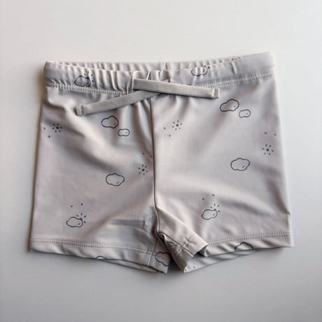 QUINCY MAE　FINN RASHGUARD + SHORT SET - CLOUD SUNNY DAY