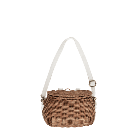 Olli Ella  MINI CHARI RATTAN BAG-Natural