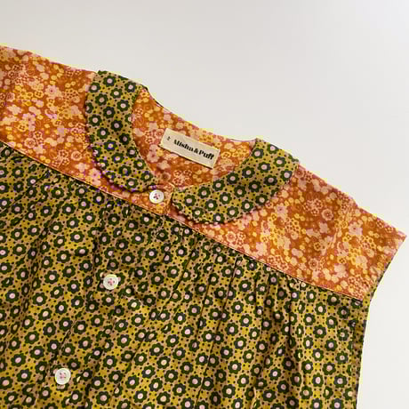 Misha & Puff　Nanna Tunic - Pistachio Flower Dot