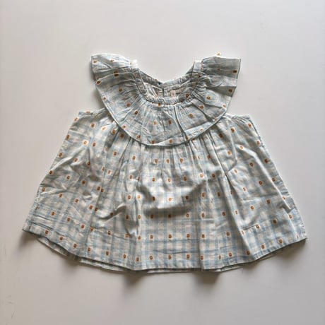 Misha & Puff　TALLULAH TOP - BRIGHT SKY BLOSSOM PLAID