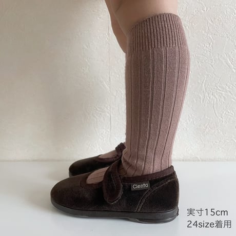 Cienta ベロアフォーマルストラップシューズ EUR23-31 Brown
