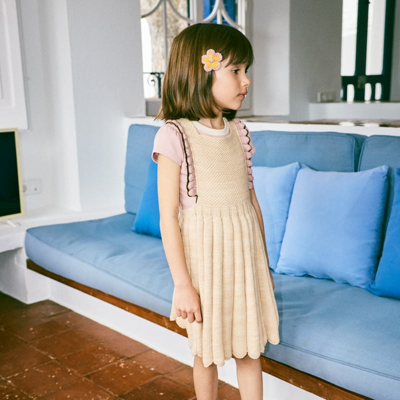 Misha & Puff Louisa Pinafore - Bisque | Baby St
