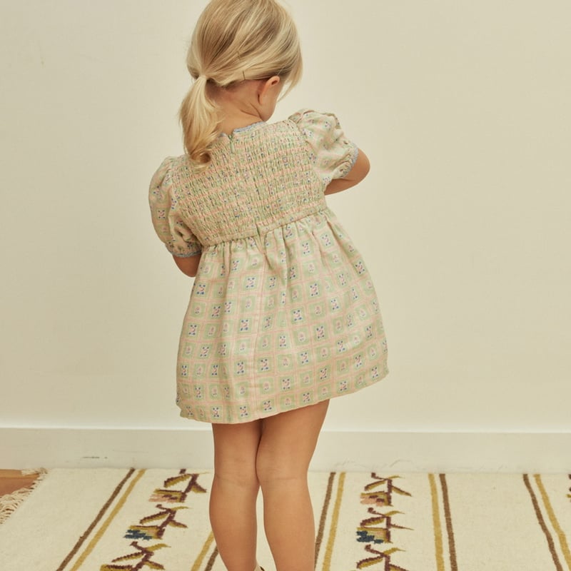 Apolina BABY NOEMIE DRESS - ROSEPANEL MINT | B