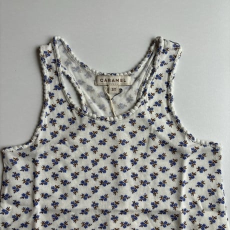 CARAMEL　CASSIA TOP  ECRU DISTY PRINT