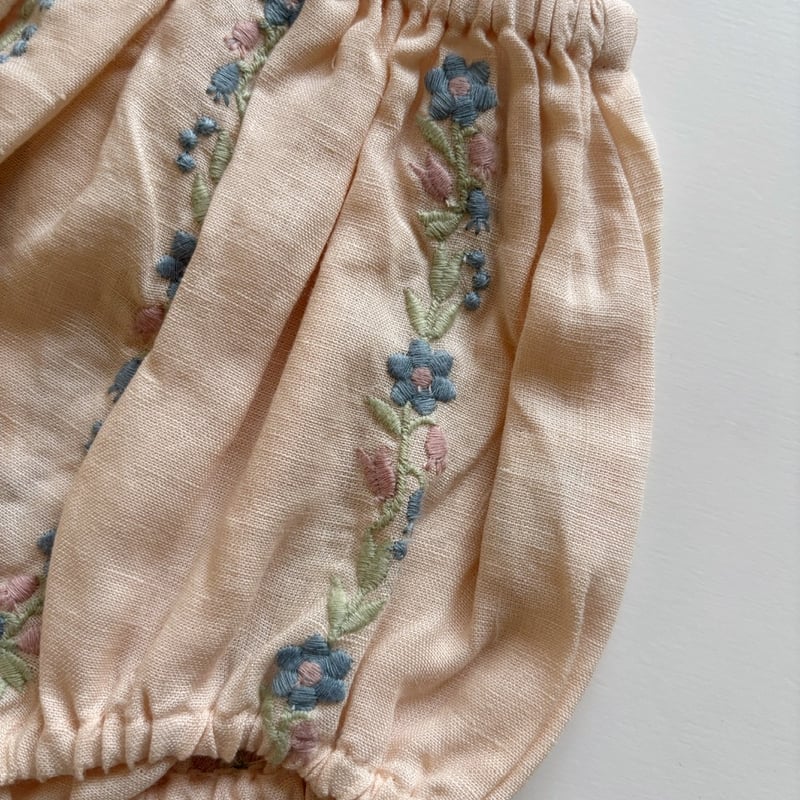 Apolina BABY LULA EMBROIDERED BLOOMER - BLUSH