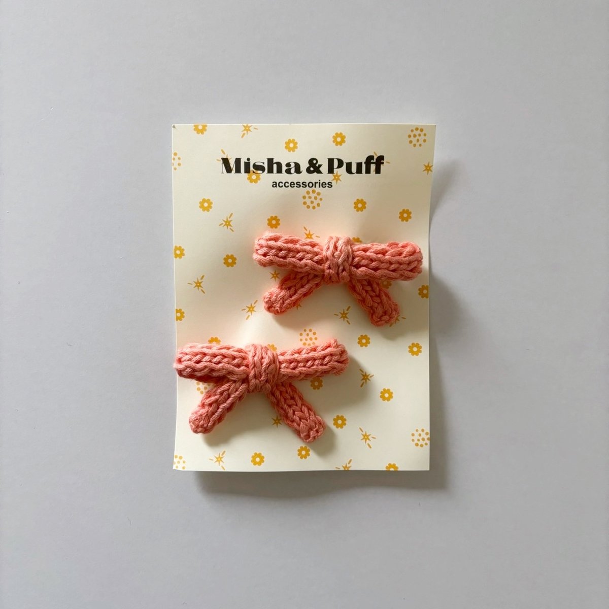 Misha & Puff　Goldie Bow Set - Flamingo