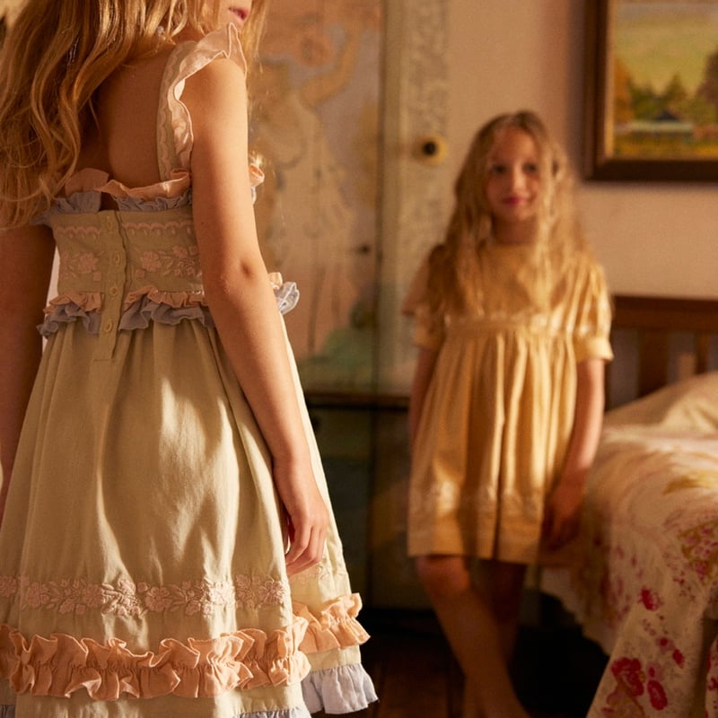 新品 Apolina kids Abigail Dress ワンピース2y3y Apolina Abigail Dress - Dot Calico | Garmentory