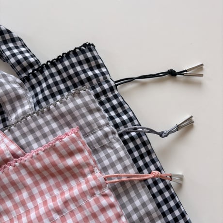 ドローイングバッグ gingham check Mサイズ/Mサイズ(shoulder)/Sサイズ/Miniサイズ/miniminiサイズ