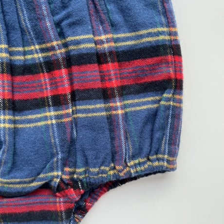 CARAMEL 　MUSA BABY ROMPER - BLUE TARTAN