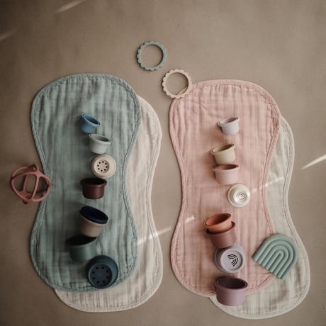Mushie Stacking Cups Toy | Made in Denmark (Forest)