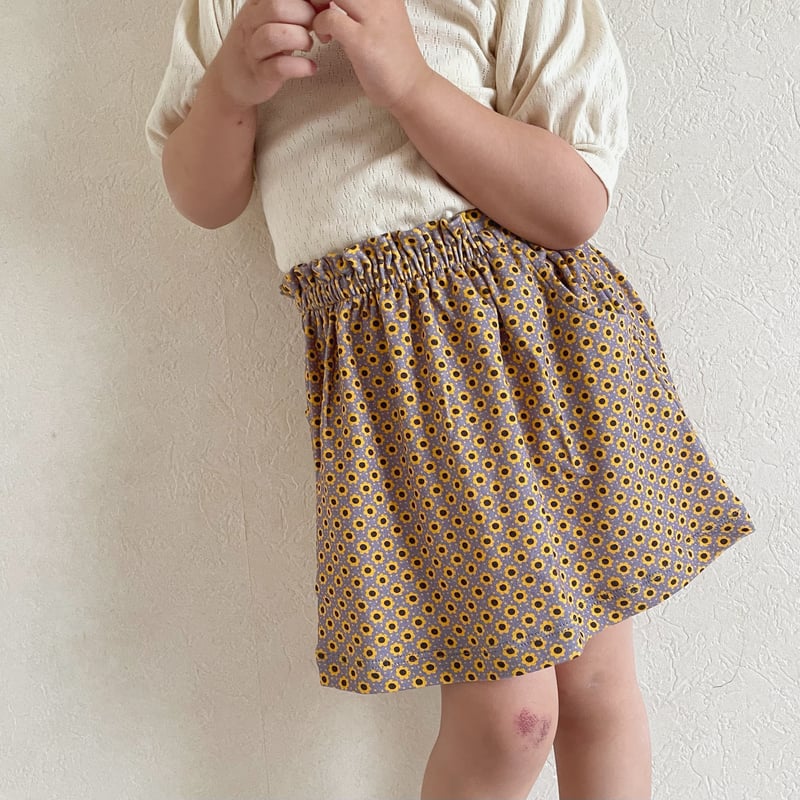 Misha & Puff Sadie Skirt - Pewter Flower Dot | Misha & Puff Sadie Skirt - Pewter Flower Dot |