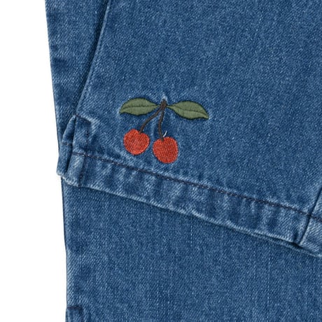 Konges Sløjd MAGOT FRILL PANTS GOTS - DENIM BLUE