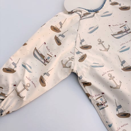 Konges Sløjd　2PACK DINNER BIB WITH SLEEVES - SAIL AWAY