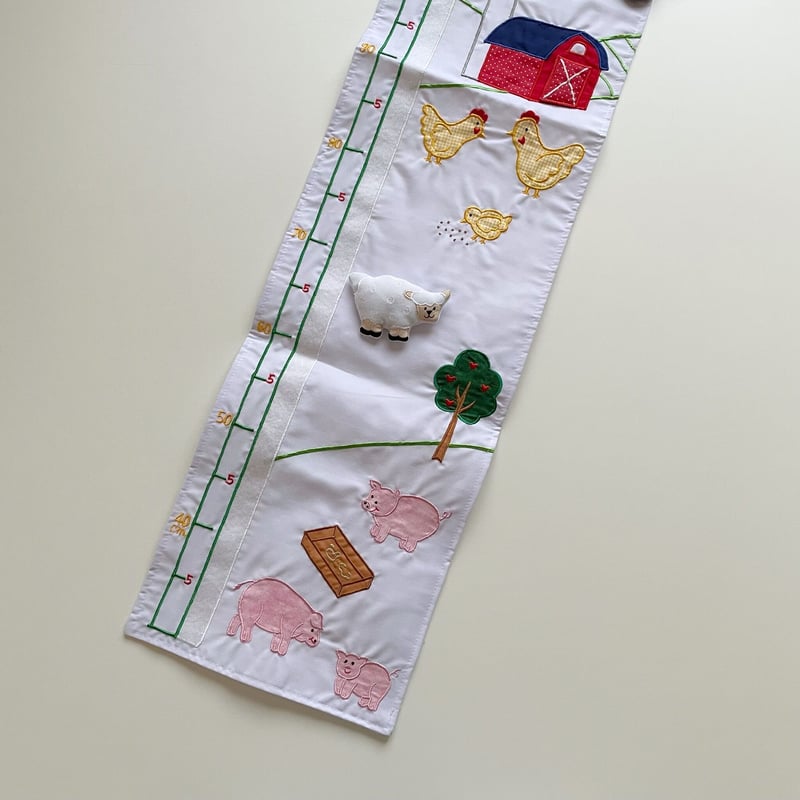 Oskar&amp;Ellen (オスカー&amp;エレン社)布製身長計 ハイチャート ワイルドアニマル オスカーアンドエレン（Oskar&Ellen）ハイチャート お名前入り