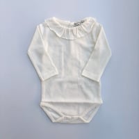 Bebe Oganic　Blooms Collar Onesie Pearl