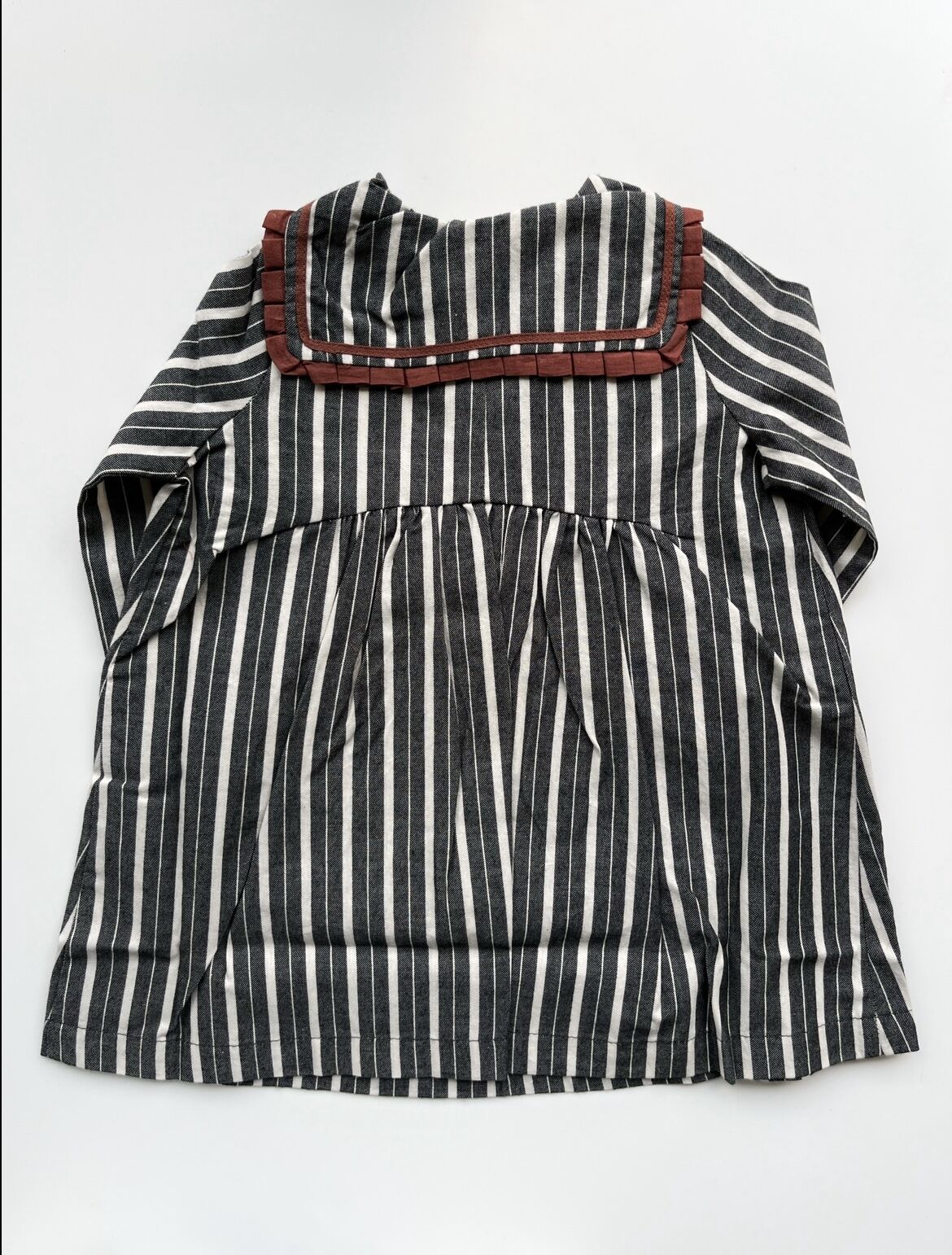 【新品】 CARAMEL LAILA BABY DRESS - GREY STRIPE | Baby S ワンピース