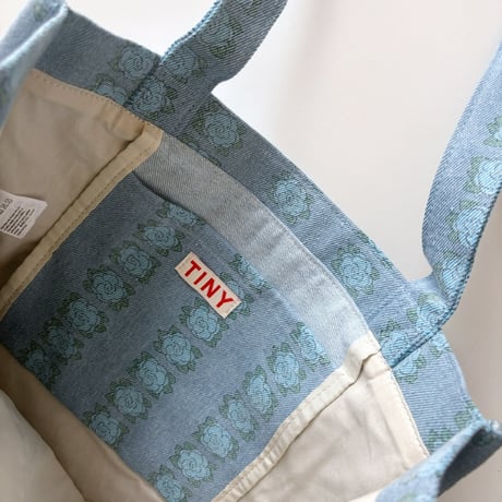 tiny cottons  Blue Flowers Tote Bag
