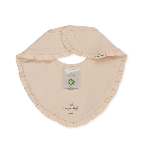Konges Sløjd  2 PACK FRILL BIB - MA GRANDE CERISE/ NOUVELLE PEACH
