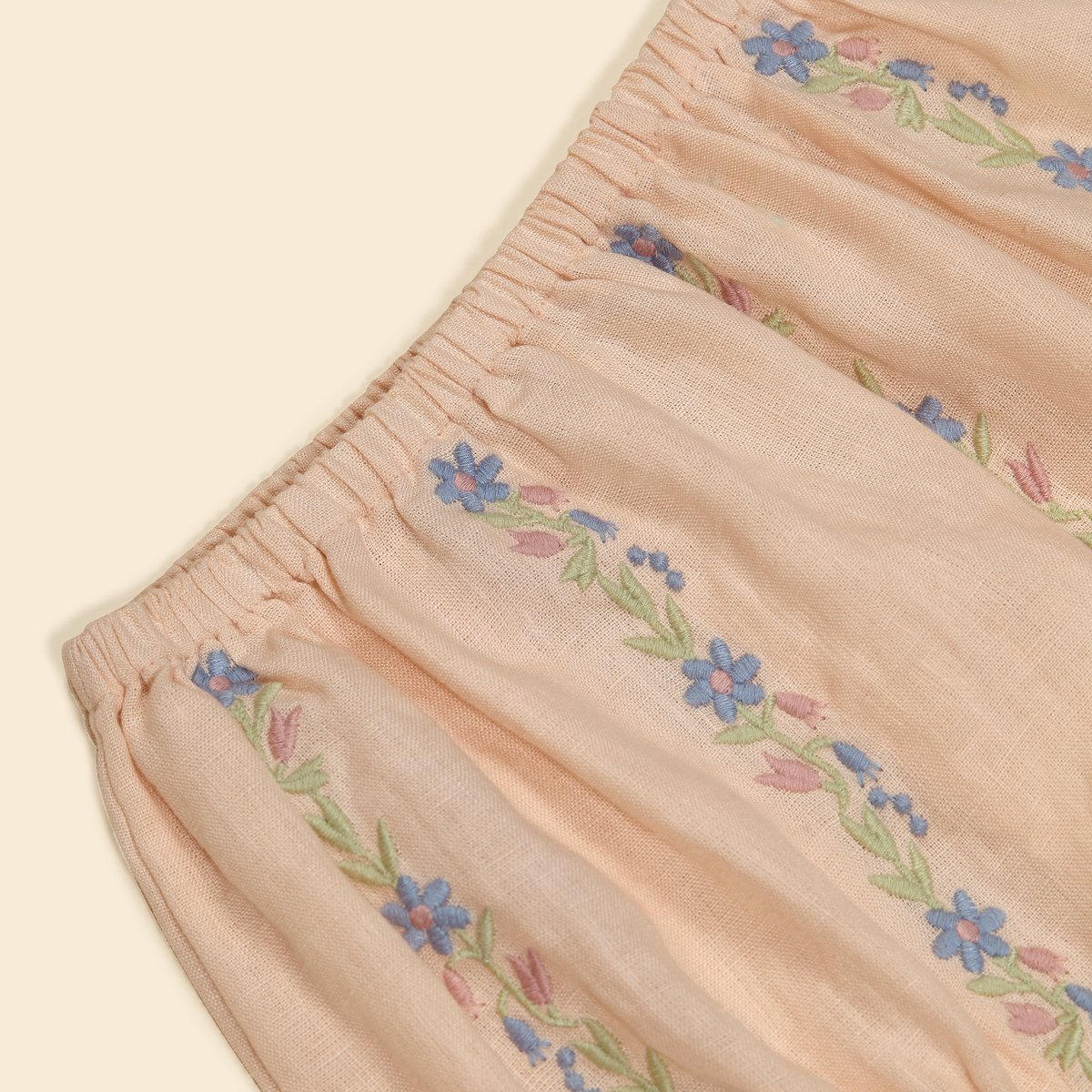 Apolina BABY LULA EMBROIDERED BLOOMER - BLUSH