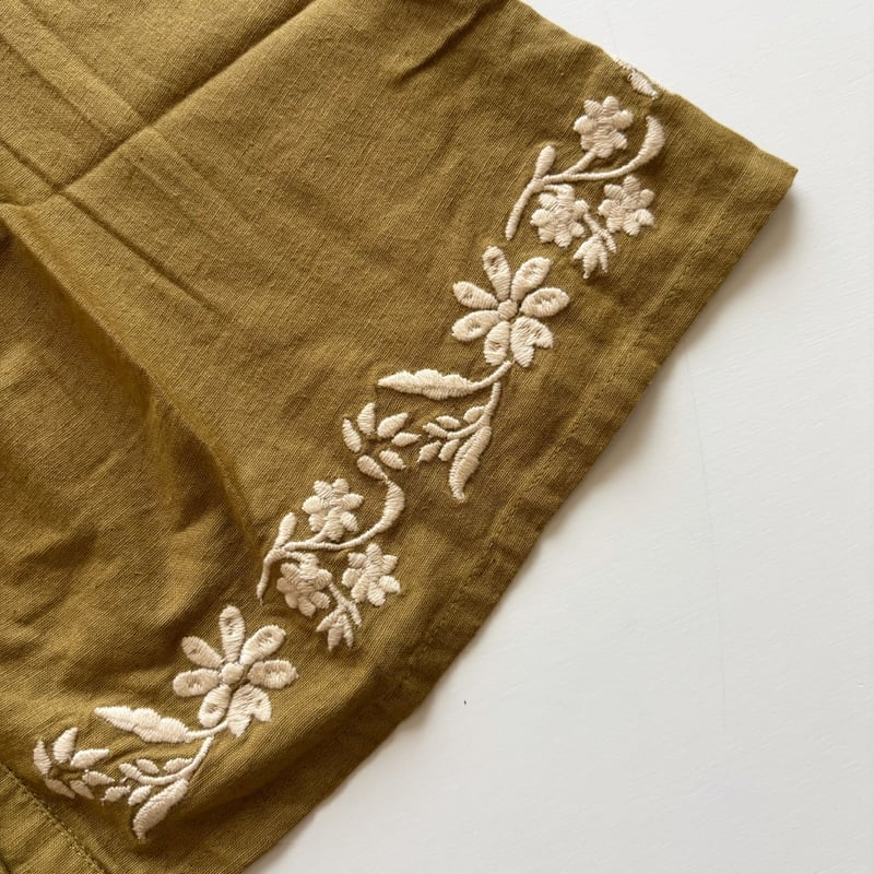 ワンピース Apolina Bette Dress - Dried Moss 3-5Y Apolina BETTE DRESS - DRIED MOSS | Baby Style LAB