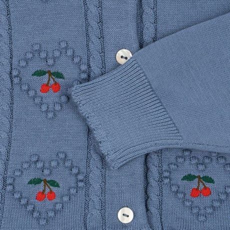 KongesSløjd　SOLEIL CARDIGAN GOTS - COUNTRY BLUE