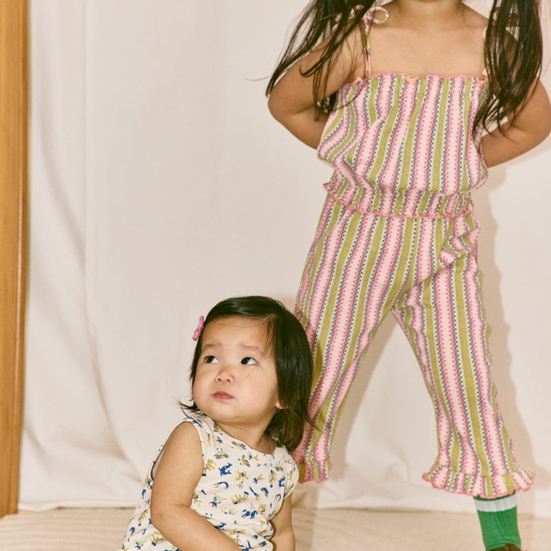 Misha & Puff BABY TANK ROMPER - MARZIPAN CIRCUS