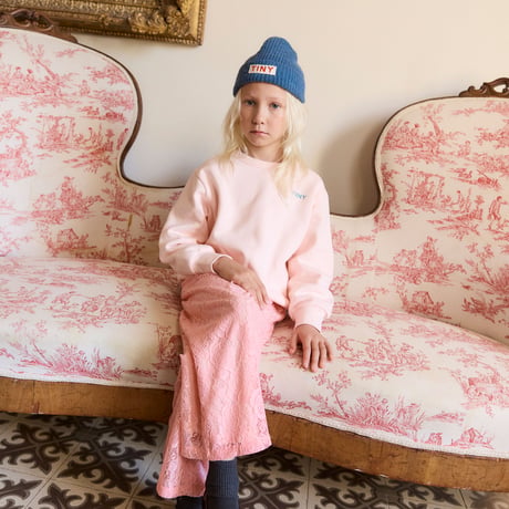 tiny cottons LACE FABRIC PANT - pink