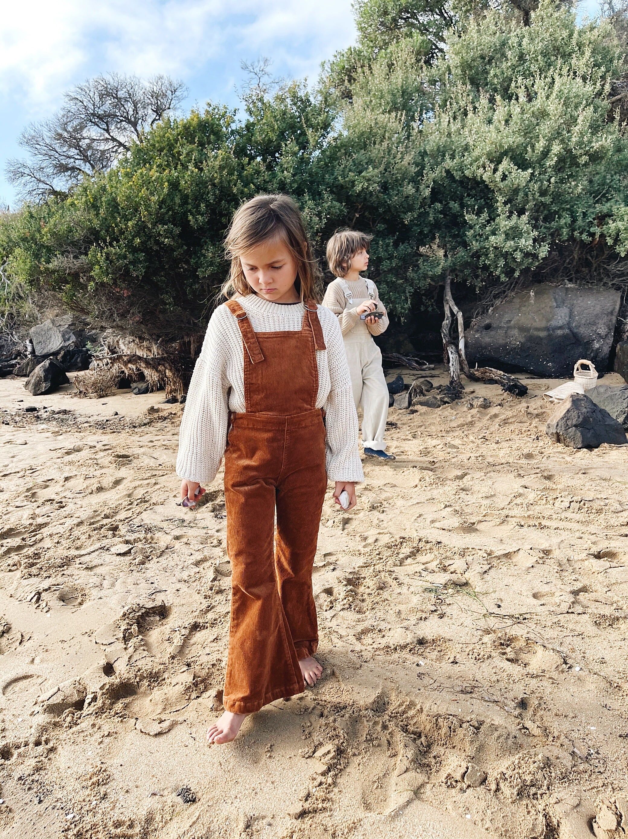 Twin Collective-FARRAH OVERALL-TOFFEE CORD | Ba