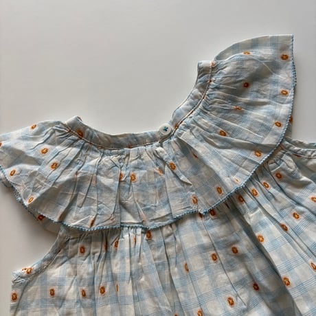 Misha & Puff　TALLULAH TOP - BRIGHT SKY BLOSSOM PLAID