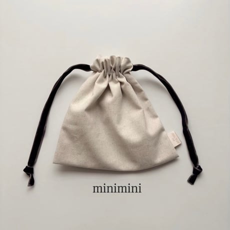 ドローイングバッグ リネン Mサイズ/Sサイズ/Miniサイズ/miniminiサイズ