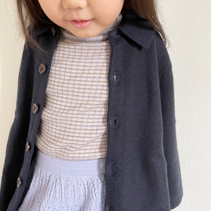 FUB Falted Coat - Dark navy | Baby Style LAB 