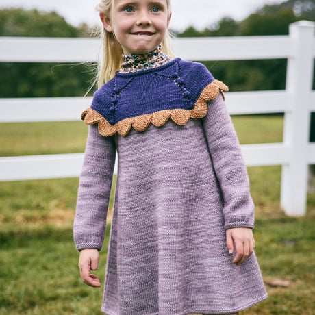 Misha & Puff　Scallop Yoke Tunic Dress - Periwinkle