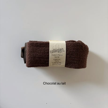 Collegien  Angélique -  Pointelle merino wool tights