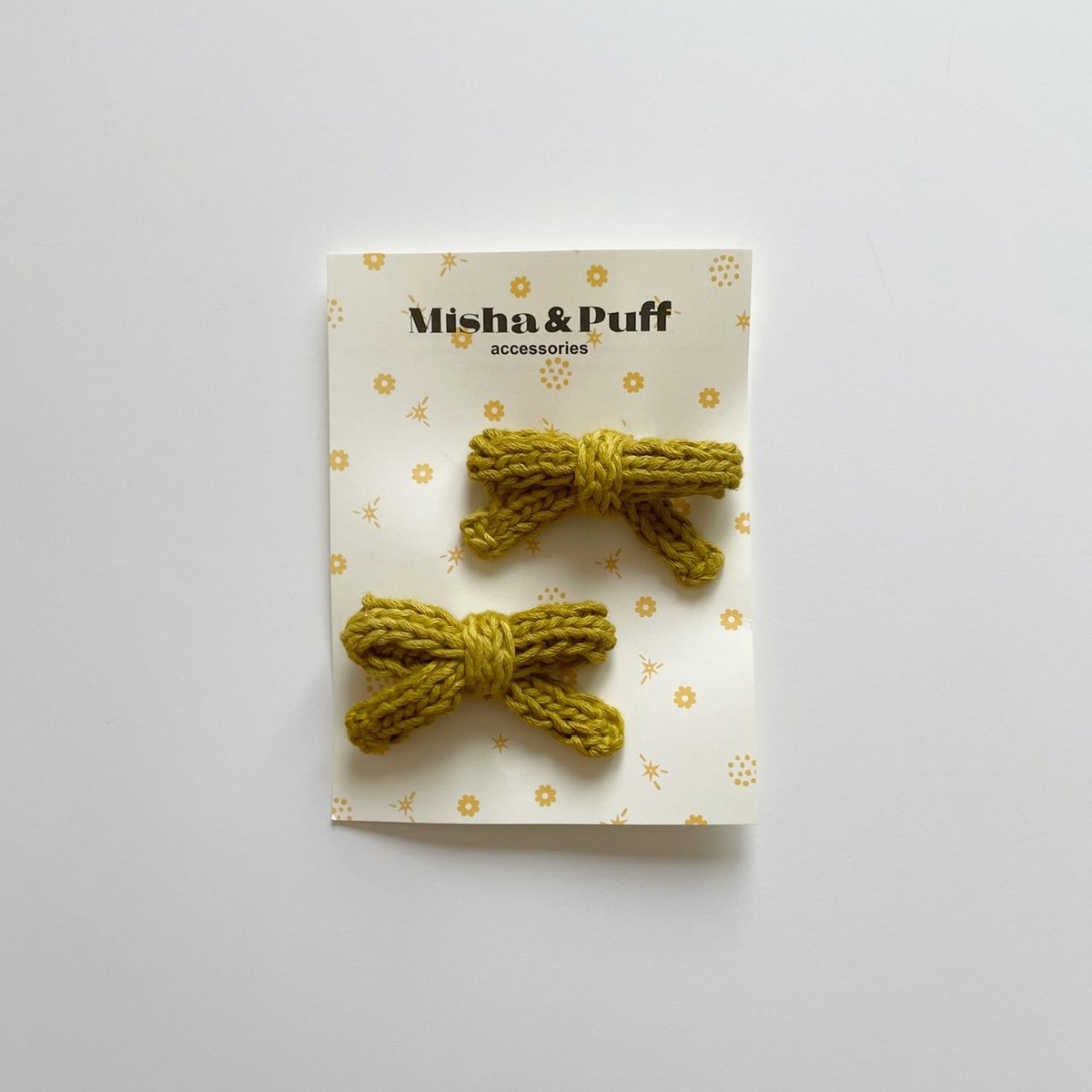 Misha & Puff　Goldie Bow Set - Pistachio