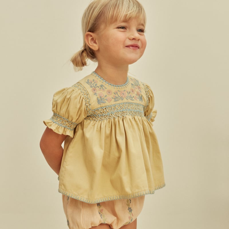 Apolina BABY DORA BLOUSE - CLOUD | Baby Style LAB