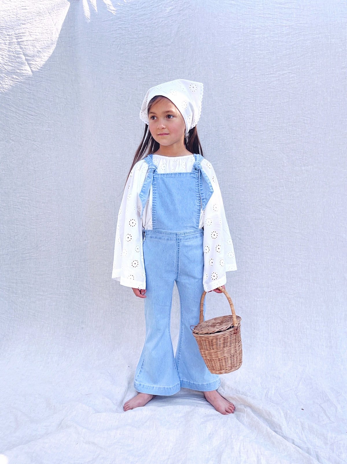 Twin Collective FARRAH OVERALL - BABY BLUE TIE