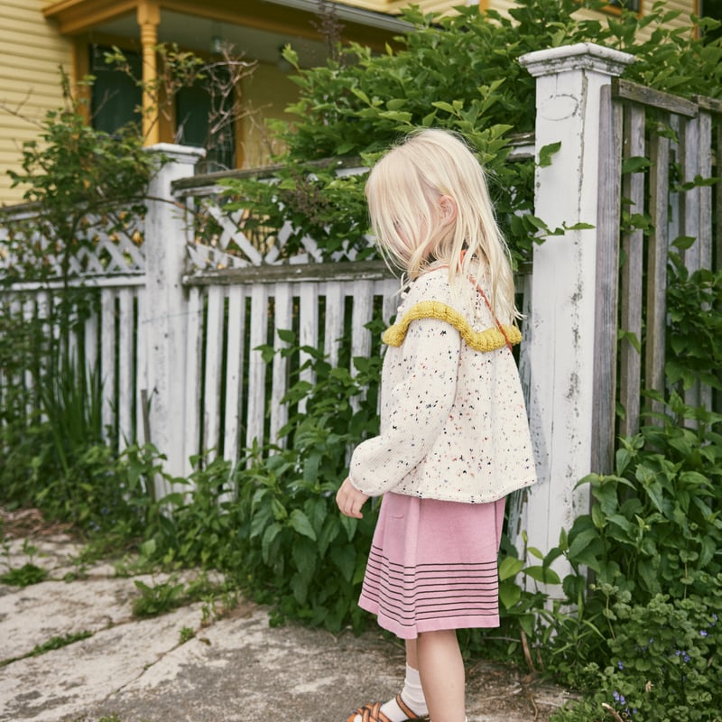 Misha & Puff Ruffle Cardigan -Picnic Confetti |