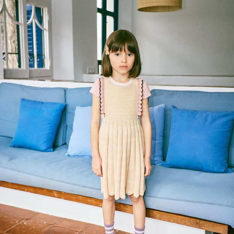 Misha & Puff Louisa Pinafore - Bisque | Baby St