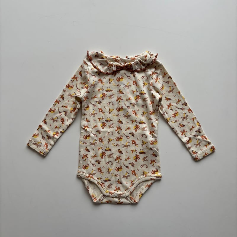 その他 Misha&Puff Pattie Onesie 12-18m Misha & Puff Baby Pattie Onesie ~ Rosewood Bunny Meadow