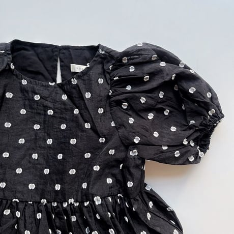NORALEE　CHLOE DRESS - BLACK&IVORY DOT