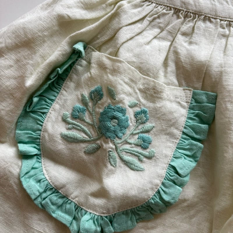 Apolina IDA DRESS - MINT CREAM/SEAGLASS | Baby