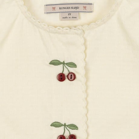 Konges Sløjd　EVIA CHERRY DRESS GOTS - CLOUD CREAM