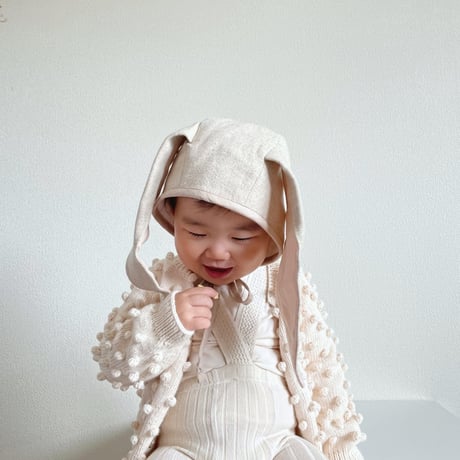 Briar Baby  OATMEAL BUNNY BONNET COTTON-LINED