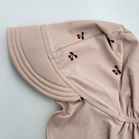 Konges Sløjd　MANUCA FRILL SUN HAT GRS - CHERRY BLUSH