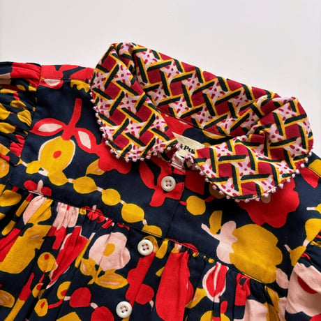 Misha & Puff Ruffle  Ingrid Dress -  Ink Playground