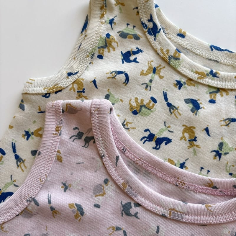 Misha & Puff BABY TANK ROMPER - MARZIPAN CIRCUS