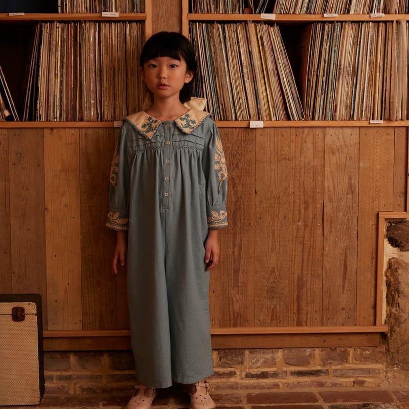 Apolina BETTE JUMPSUIT - BLUE PEBBLE | Baby St