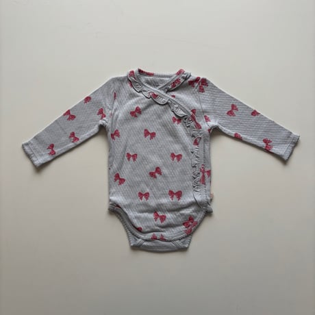 KongesSløjd　SUI NEWBORN FRILL BODY GOTS - ROSIA BLUE BOW