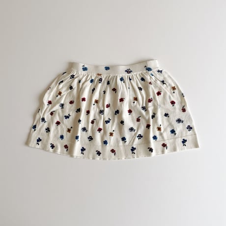 FUB Pointed Skirt - ecru/flower